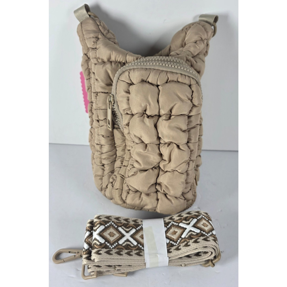 Simply Southern Bottle Holder Mocha Puff Shoulder Crossbody Bag